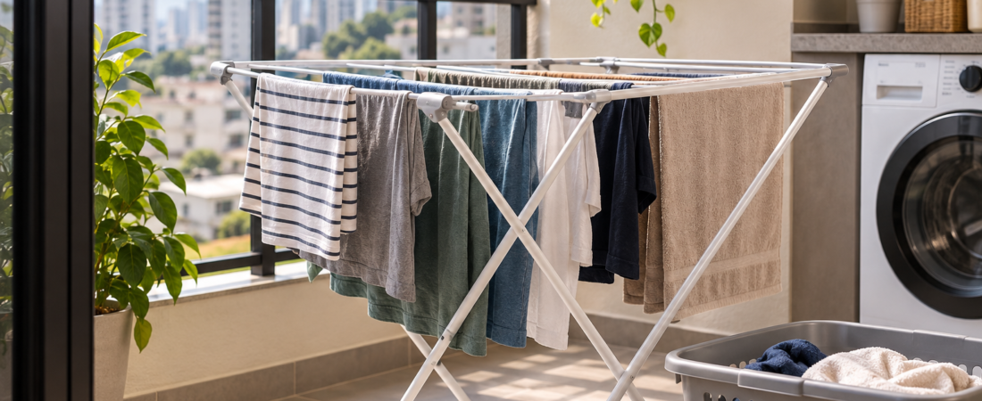 Como escolher varal para apartamento pequeno: chão, teto, parede ou vertical?