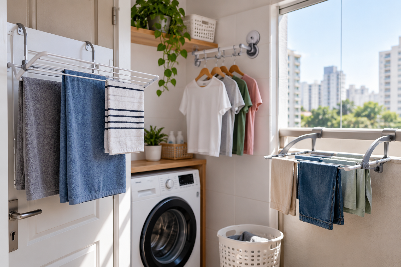 Melhores varais sem furar parede para apartamento