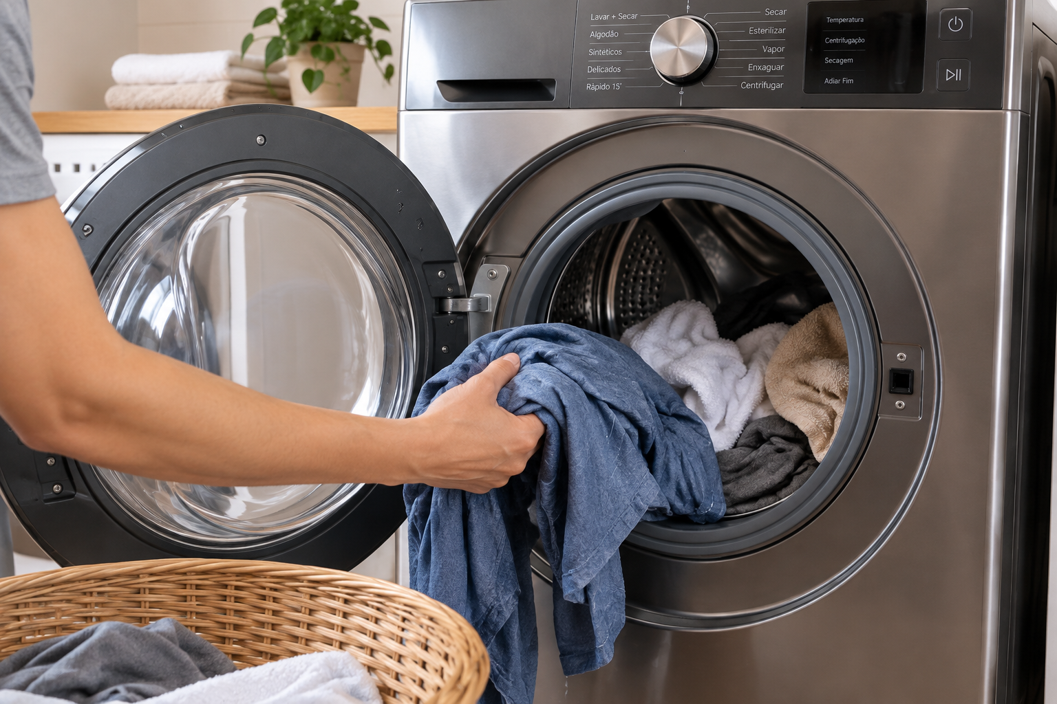 Lava e seca não seca a roupa: principais causas e o que fazer